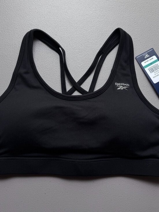 Reebok Other - Reebok Women Black Medium Support Sports Bra Size XL